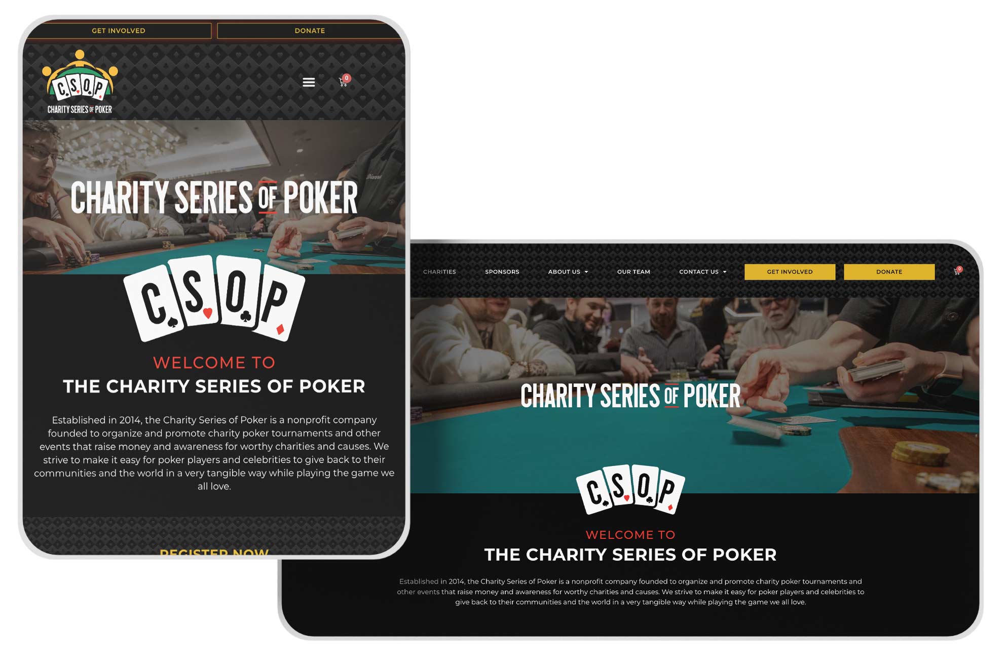 Las Vegas Web Design, Charity Series of Poker